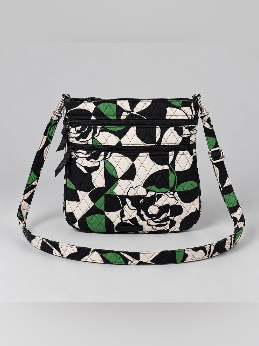 Vera Bradley Imperial Rose Hipster Crossbody Bag Purse Floral Quilted
